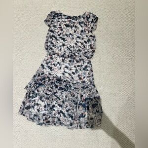 Reiss Annan tiered size 4 floral dress